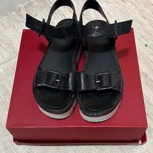 Kendall & Kylie Black Kids Sandals
